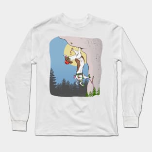 Dashund rock climbing Long Sleeve T-Shirt